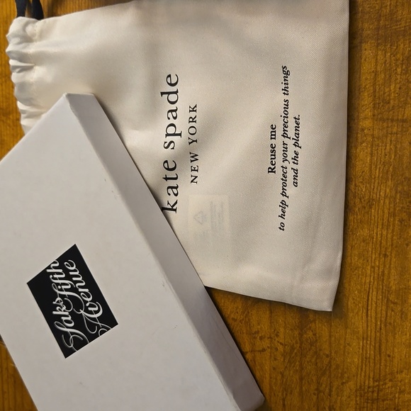 Kate Spade Gold and Pink Tennis Bracelet - Picture 2 of 5